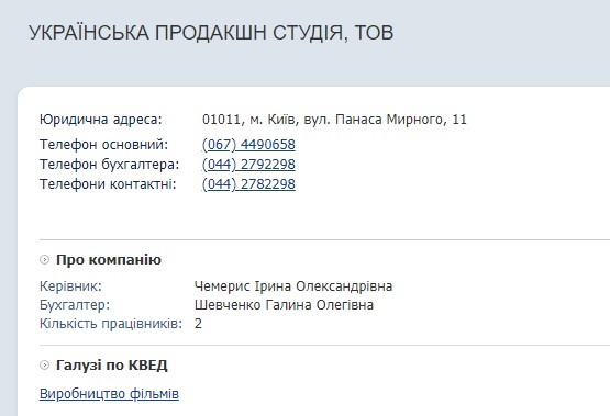 Украинская продакшн студия